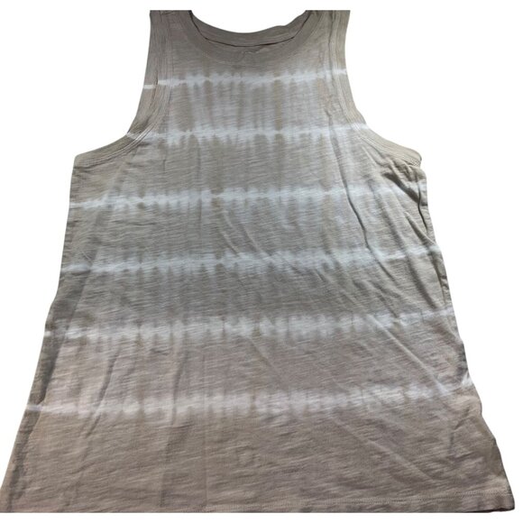 Time And Tru Womens S (4-6)  Striped Sleeveless Tie-Dye Tank Top 100% Cotton - Picture 1 of 9